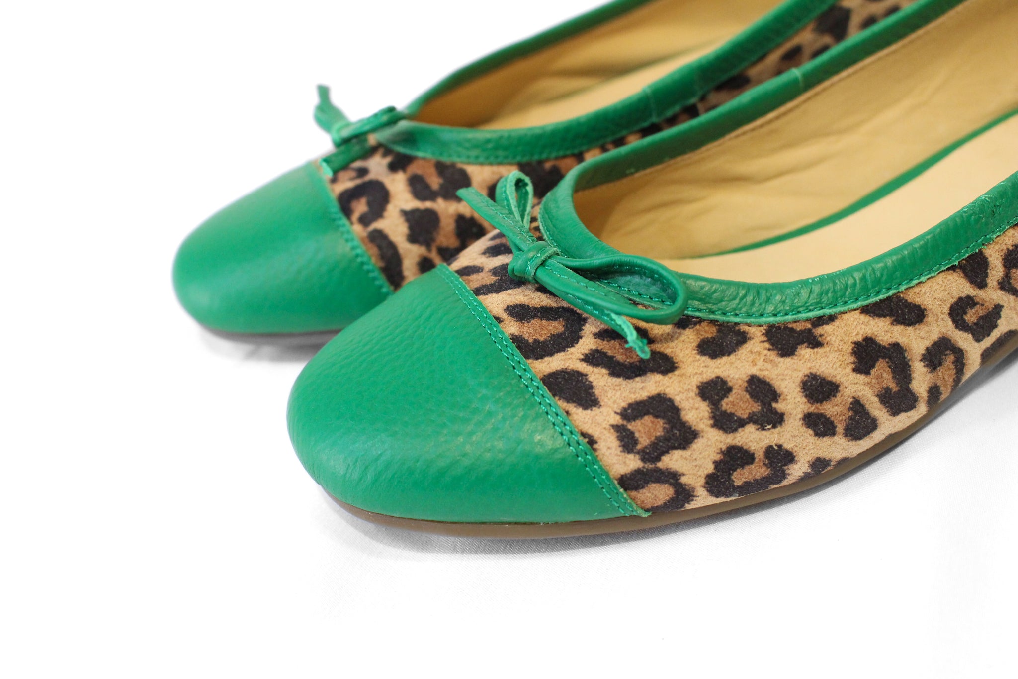 Ballerina Viedma Animal Print y Verde