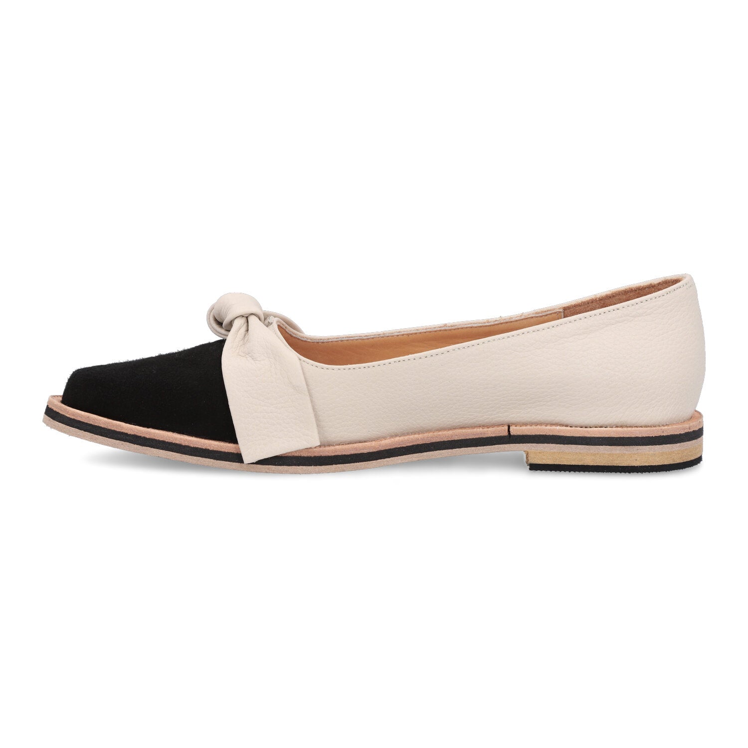 Ballerina Dolores Beige y Negro