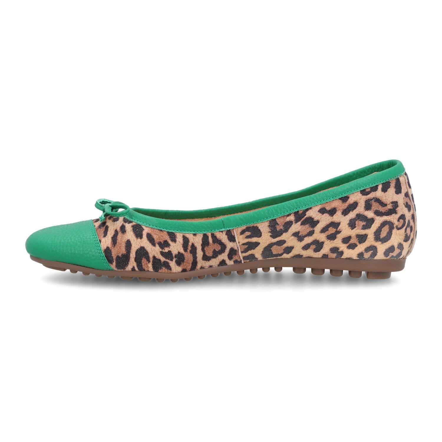 Ballerina Viedma Animal Print y Verde