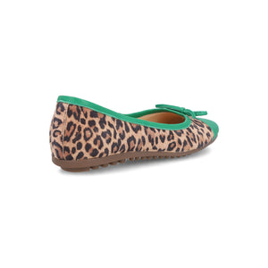 Ballerina Viedma Animal Print y Verde