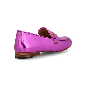 Mocasín Amelie Fucsia Metalizado